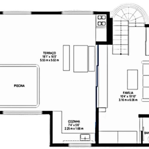 Planta referencia - piso superior